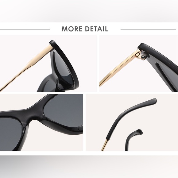 Retro Triangle Cat Eye Sunglasses Summer 2024 Trendy style eyewear for women - Picture 7 of 9